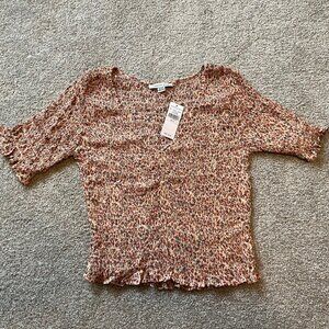 American Eagle Ruched Top Sz Small NWT